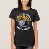 太陽の光と抹茶の力 Tシャツ (正面)