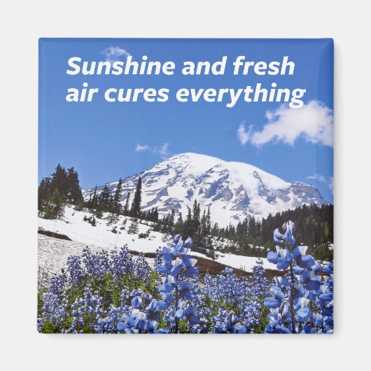 太陽の光と新鮮な空気 マグネット (正面)