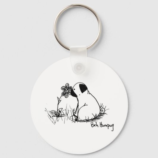 太陽の光と花 キーホルダー (正面)