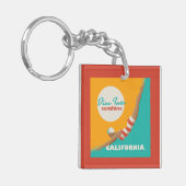 太陽の光に飛び込む |カリフォルニア キーホルダー (正面左)