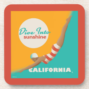 太陽の光に飛び込む カリフォルニア コースター