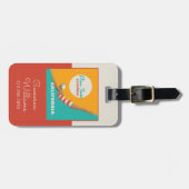 太陽の光に飛び込む |カリフォルニア ラゲッジタグ (正面横)