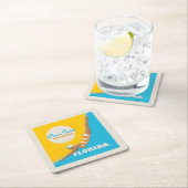 太陽の光に飛び込む |フロリダ スクエアペーパーコースター (インサイチュ)