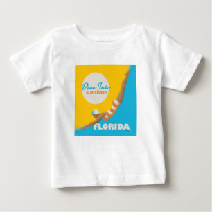 太陽の光に飛び込む フロリダ ベビーTシャツ