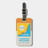 太陽の光に飛び込む |フロリダ ラゲッジタグ (正面縦)