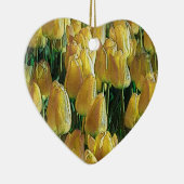 太陽の光のような黄色のチューリップ セラミックオーナメント (右)