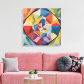 太陽の光のプリズムを表現した抽象画 キャンバスプリント (インサイチュ (リビング))