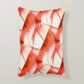 太陽の光の中でサンゴのジグザグまたはデジタルソーを生きる アクセントクッション (正面(垂直))