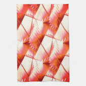 太陽の光の中でサンゴのジグザグまたはデジタルソーを生きる キッチンタオル (縦)