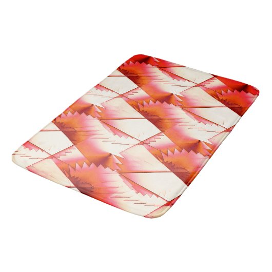 太陽の光の中でサンゴのジグザグまたはデジタルソーを生きる バスマット (アングル)