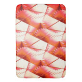 太陽の光の中でサンゴのジグザグまたはデジタルソーを生きる バスマット (正面縦)