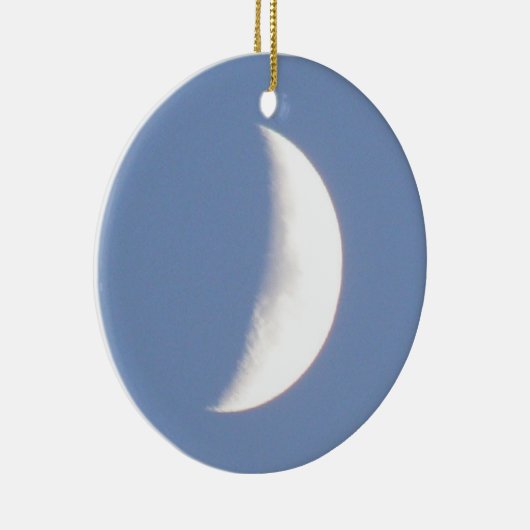 太陽の光の中の美しいワックスの三日月カスタム セラミックオーナメント (右)