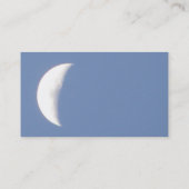 太陽の光の中の美しいワックスの三日月カスタム 名刺 (裏面)