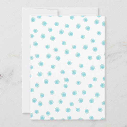 太陽の光の小さな少年の青い赤ちゃんシャワー 招待状 (裏面)