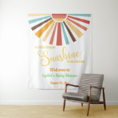 太陽の光の小さな赤ちゃんシャワー背景 タペストリー (インサイチュ)
