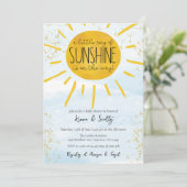 太陽の光の少し男の赤ちゃん 招待状 (スタンド正面)