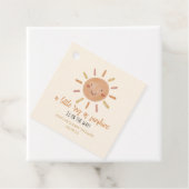 太陽の光の少し黄色い太陽の赤ちゃんシャワー フェイバータグ (インサイチュ)