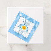 太陽の光の少年の赤ちゃんシャワー フェイバータグ (インサイチュ)