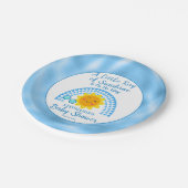 太陽の光の少年の赤ちゃんシャワー ペーパープレート (アングル)