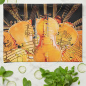 太陽の光の弦 キッチンタオル (折り畳み)