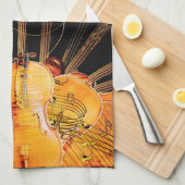 太陽の光の弦 キッチンタオル (四つ折り)