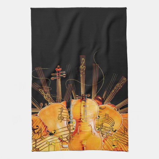 太陽の光の弦 キッチンタオル (縦)