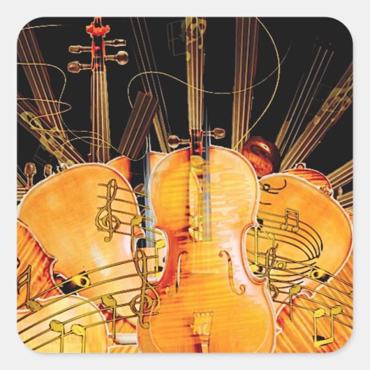 太陽の光の弦 スクエアシール (正面)