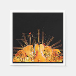 太陽の光の弦 スタンダードカクテルナプキン