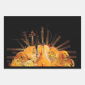 太陽の光の弦 ラッピングペーパーシート (正面)