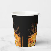 太陽の光の弦 紙コップ (左)