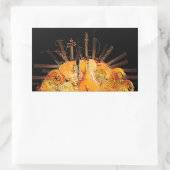 太陽の光の弦 長方形シール (バッグ)