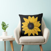 太陽の光の花が平和、喜び、愛を放つ クッション (椅子)