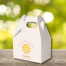 太陽の光の赤ちゃんシャワー フェイバーボックス