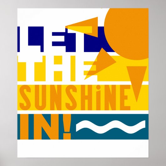 太陽の光をポスターに入れる ポスター (正面)