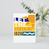 太陽の光をポストカードに入れる ポストカード (スタンド正面)