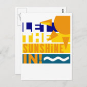 太陽の光をポストカードに入れる ポストカード (正面/裏面)