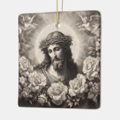 太陽の光を持つイエス セラミックオーナメント (左)