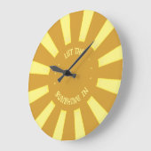 太陽の光を🌞時計に ラージ壁時計 (傾斜)