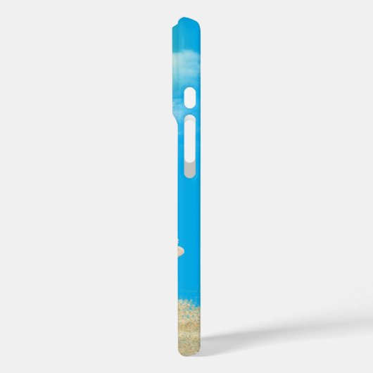 太陽の光を浴びて砂の中に押し寄せる Case-Mate iPhoneケース (裏面 / 左)
