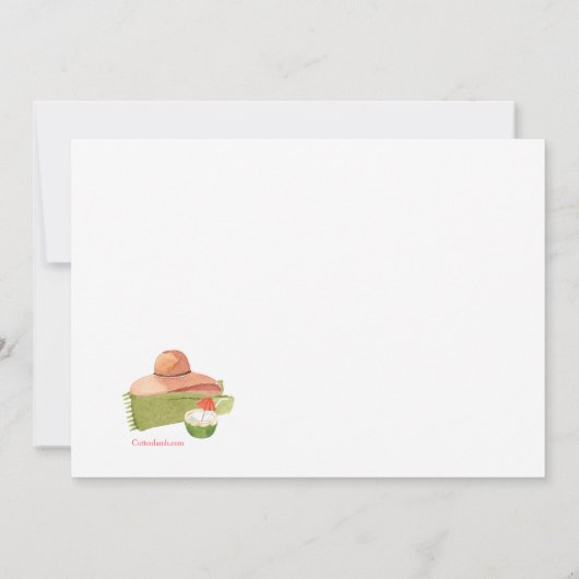 太陽の光を浴びて 招待状 (裏面)