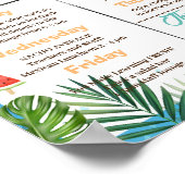 太陽の光を浴びる先生感謝の週の旅程 ポスター (角)