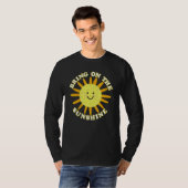 太陽の光を照らす夏の熱帯 Tシャツ (正面フル)