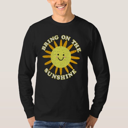 太陽の光を照らす夏の熱帯 Tシャツ (正面)