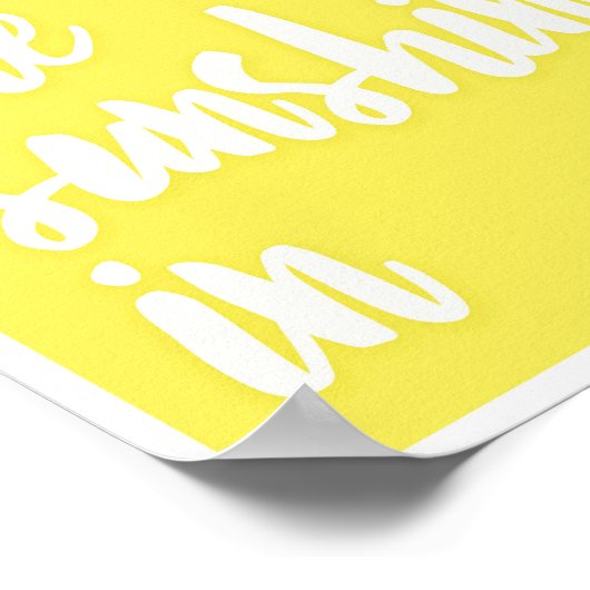 太陽の光を黄色のカラーブロックに取り込もう ポスター (角)