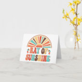 太陽の光 カード (黄色い花)