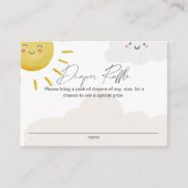 太陽の光 クラウド ニュートラル おむつくじ 小さいサイズ エンクロージャーカード (正面)