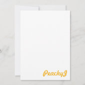 太陽の光 招待状 (裏面)