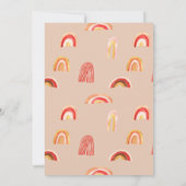 太陽の光 | Bohoベビーシャワー招待状 招待状 (裏面)