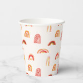 太陽の光 Boho Baby Shower | Boho Baby Shower 紙コップ (裏面)