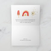 太陽の光 | Boho Summerサンキューカード サンキューカード (内部)